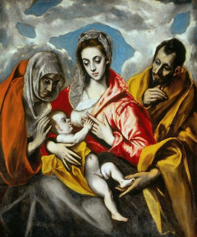La Sacra Famiglia, 1595 da Dominico El Greco