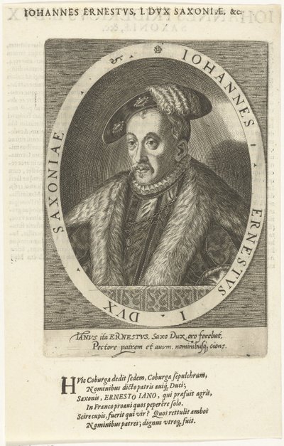 Giovanni Ernesto 1521-1553, Duca di Sassonia-Coburgo, 1601 da Dominicus or Custodis Custos
