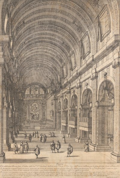 Decorazione ordinata dal Cardinale de Retz nella Chiesa di San Luigi, Roma, per il Santo da Dominique Barriere