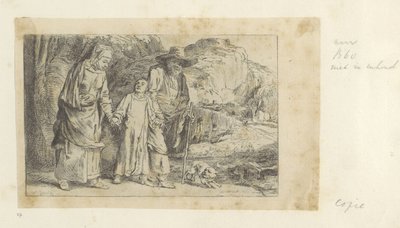 Cristo ritorna dal Tempio con Giuseppe e Maria da Dominique Vivant Denon (baron) (attributed to)
