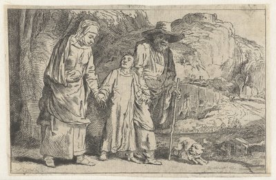 Cristo che ritorna dal tempio con i suoi genitori da Dominique Vivant Denon (baron)