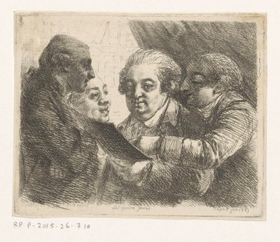Ritratto di quattro fratelli della famiglia Terres, librai a Napoli da Dominique Vivant Denon (baron)