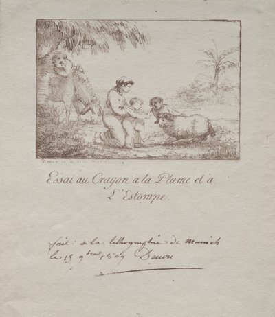 Sacra Famiglia nella Fuga in Egitto, 1809 da Dominique Vivant Denon