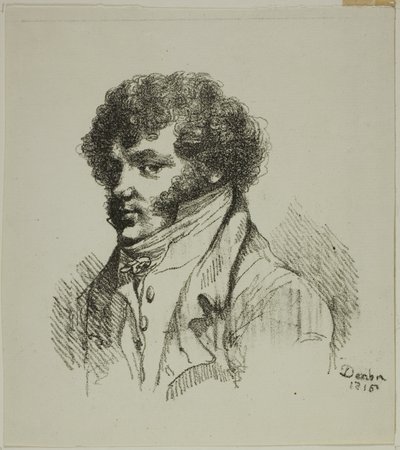 Ritratto di Brunet, stampatore da Dominique Vivant Denon