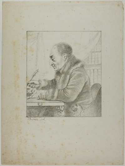 Ritratto di Volney che intinge la penna da Dominique Vivant Denon