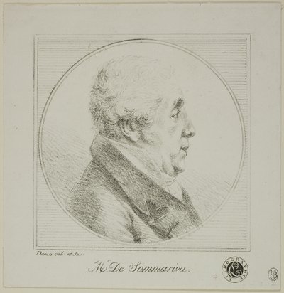 Ritratto di profilo di Monsieur de Sommariva da Dominique Vivant Denon