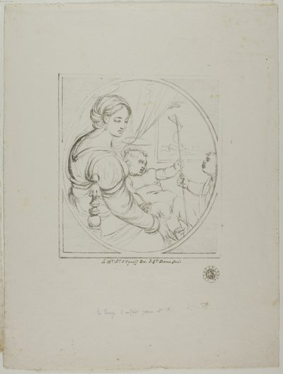 Vergine in poltrona da Dominique Vivant Denon