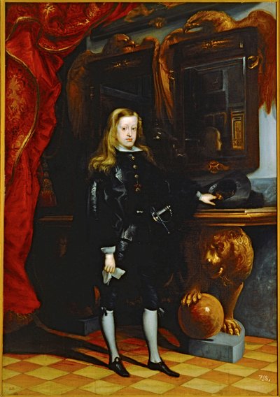 Carlos II, figlio di Philipp IV ... (dipinto su tela) da Don Juan Carreno de Miranda