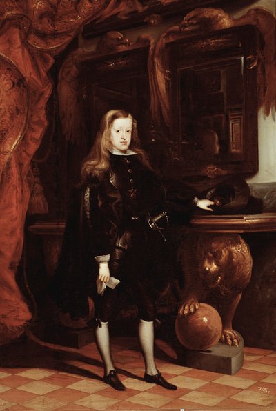 Ritratto di Carlo II di Spagna da Don Juan Carreno de Miranda