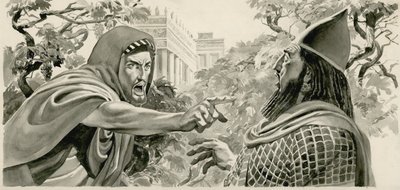 Elia denuncia il re Achab da Don Lawrence