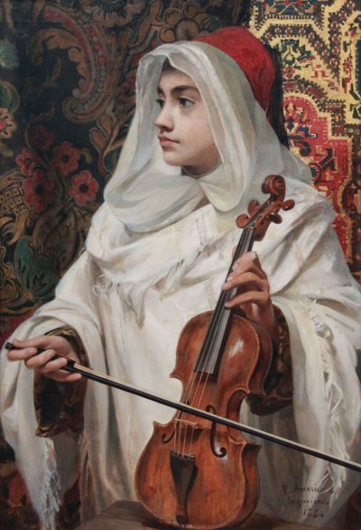 Il violinista arabo da Don Pedro di Figueredo Americo