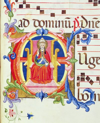 Ms 572 f.125r Iniziale Istoriata 