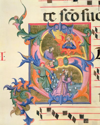 Ms 572 f.32v Iniziale istoriata 