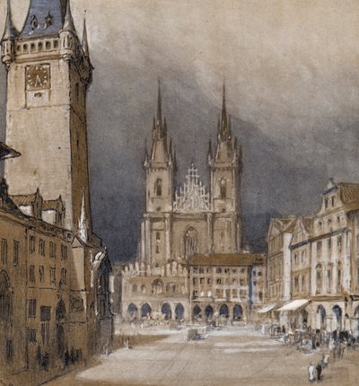 Praga e il suo Municipio da Donald (after) Maxwell