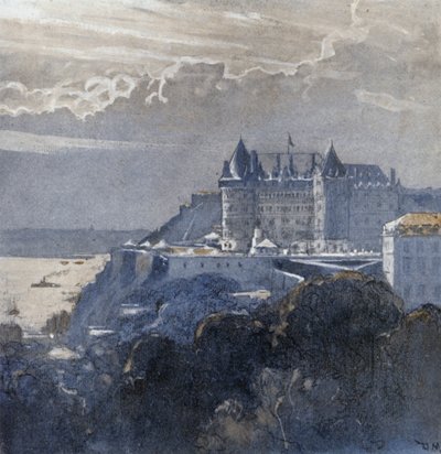 Quebec e il Chateau Frontenac da Donald (after) Maxwell