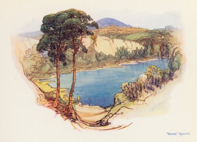 La Piscina Blu, Purbeck da Donald (after) Maxwell