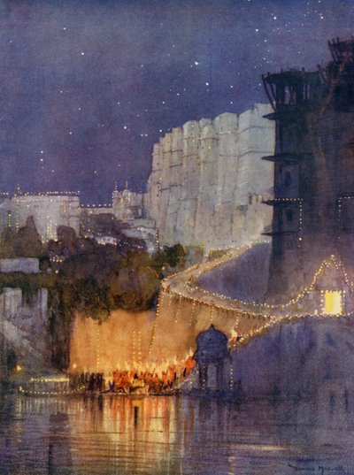 Il Principe arriva al Palazzo sul Lago, Udaipur da Donald (after) Maxwell