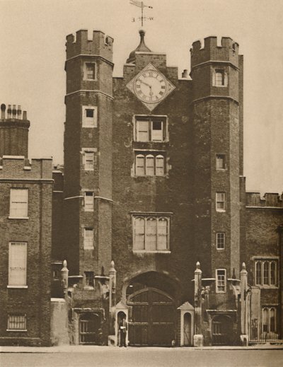 Casa del cancello di mattoni per un padiglione di caccia reale a St. James, c. 1935 da Donald McLeish