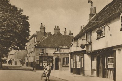 Church Street, Chiswick, con quello che era il Burlington Arms, c1935 da Donald McLeish