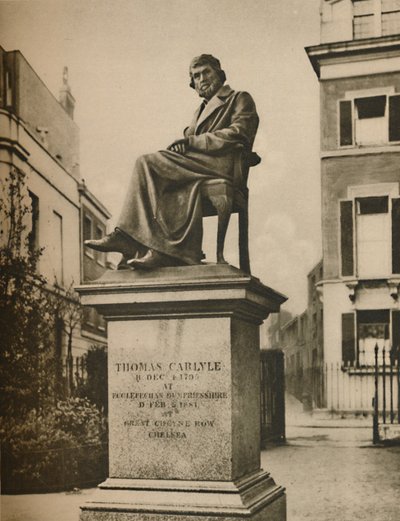Nei Giardini di Cheyne Walk Thomas Carlyle Medita Eternamente sulla Filosofia, c. 1935 da Donald McLeish
