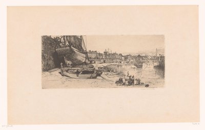 Veduta del porto di Boulogne-sur-Mer da Donald Shaw MacLaughlan (signed by artist)