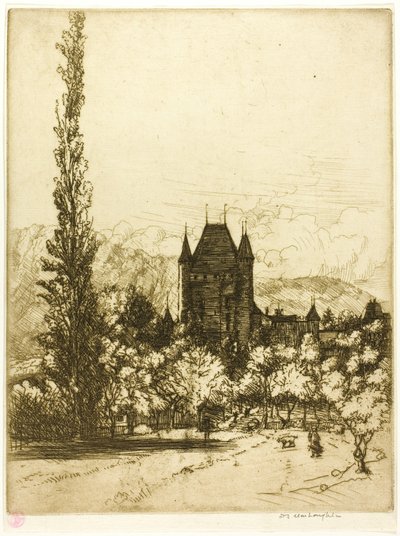 Un castello a Thun, Svizzera da Donald Shaw MacLaughlan