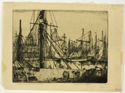 Barche da pesca, Boulogne-sur-Mer da Donald Shaw MacLaughlan