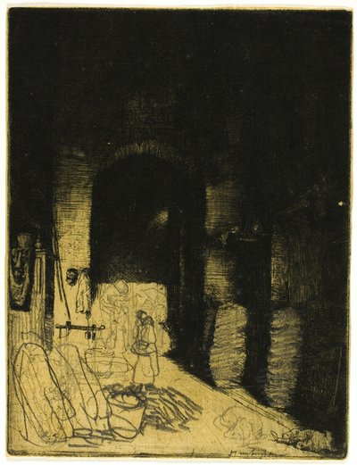 Interno di una bottega di carbone, Firenze da Donald Shaw MacLaughlan