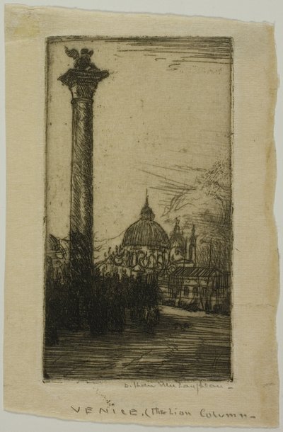 Colonna del leone, Venezia da Donald Shaw MacLaughlan