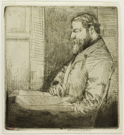 Ritratto di studente francese da Donald Shaw MacLaughlan