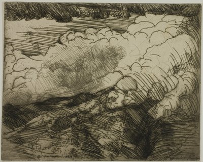 Tempesta nelle Alpi, Svizzera da Donald Shaw MacLaughlan