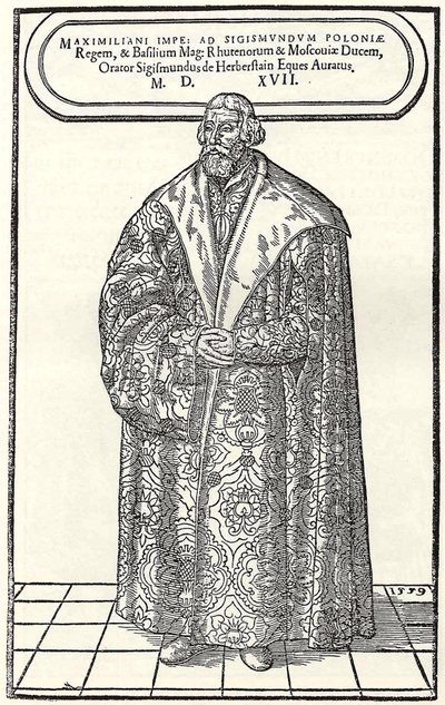 Ritratto del barone Sigmund von Herberstein, ambasciatore in Polonia e Russia, 1559 da Donat Hübschmann