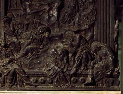 Adorazione nel giardino, dettaglio del pulpito sinistro, di Donatello, Basilica di San Lorenzo, Firenze da Donatello