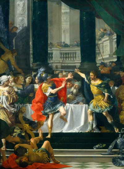 Alessandro Magno minacciato da suo padre, probabilmente 1700-1705 da Donato Creti