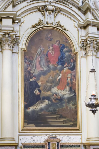 Vergine con i santi patroni della città da Donato Creti