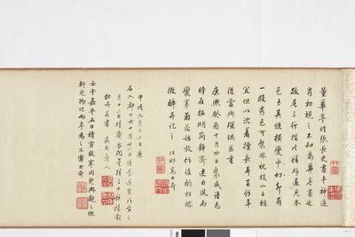 Copia a mano libera della scrittura della Stele di Zhang Xu da Dong Qichang
