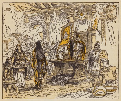 Il re che premia Beowulf da Donn P. Crane