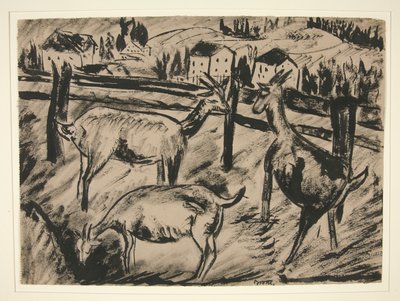 Capre e paesaggio da Dora Bromberger