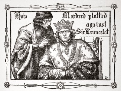 Come Mordred complottò contro Sir Launcelot, 1905 da Dora Curtis