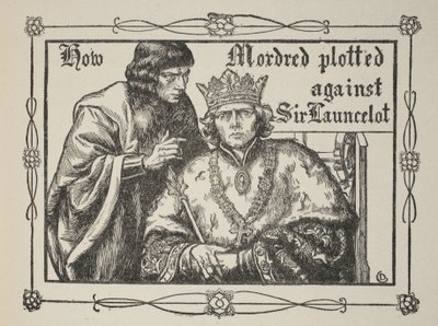 Come Mordred complottò contro Sir Launcelot, illustrazione da 