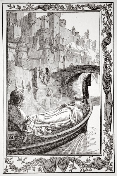 La chiatta scivolava lungo il fiume da Dora Curtis