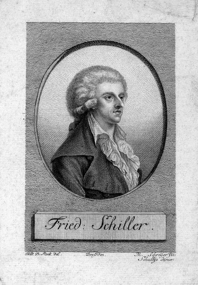 Ritratto di Friedrich von Schiller 1759-1805 da Dora Stock