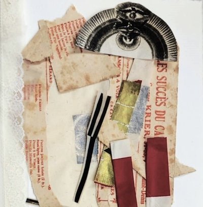 Collage astratto di occhi da Doris Schmitz
