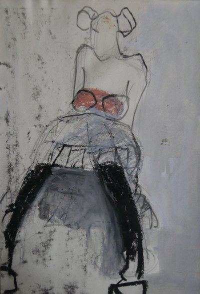 Ballerina seduta (astratta) da Doris Schmitz
