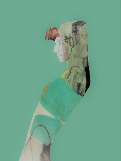 Profilo di una donna astratta da Doris Schmitz