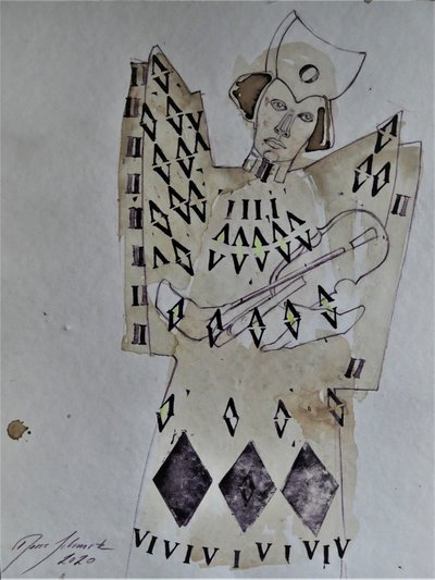 Musicista angelico e geometrico da Doris Schmitz