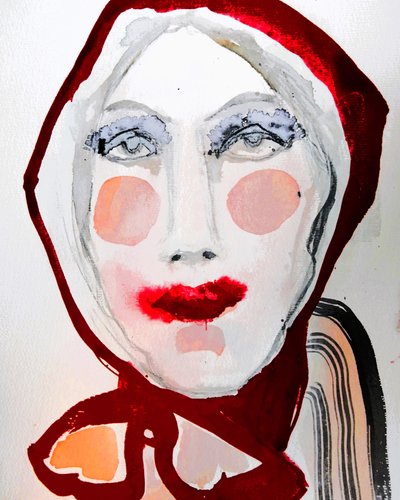 Ritratto di Cappuccetto Rosso in grassetto da Doris Schmitz