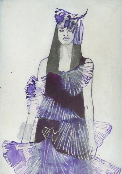 Moda chic in viola da Doris Schmitz