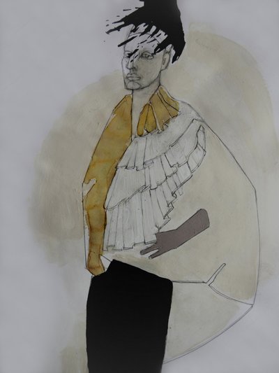 Silhouette chic con volant da Doris Schmitz