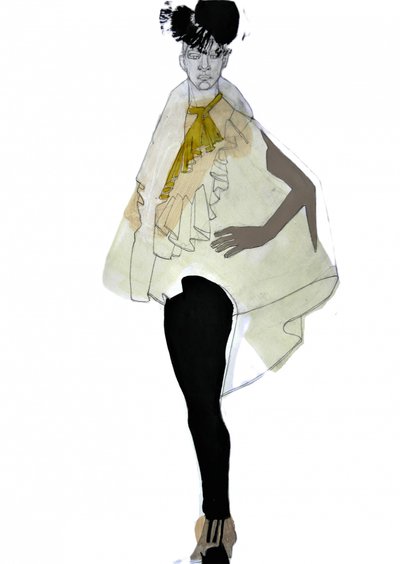Elegante illustrazione di moda da Doris Schmitz